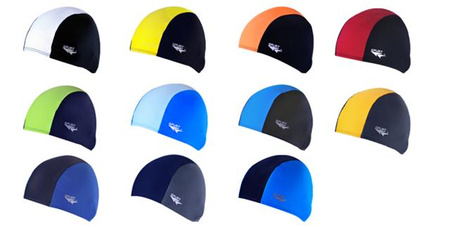 Czepek Spurt lycra logo dwukolorowy