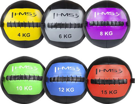 Piłka lekarska do ćwiczeń crossfit fitness Wall Ball HMS WLB 10 kg