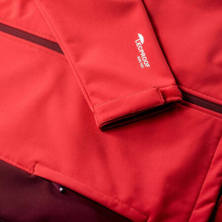 Męski softshell kurtka Hi-tec Kaoru czerwona rozmiar XL